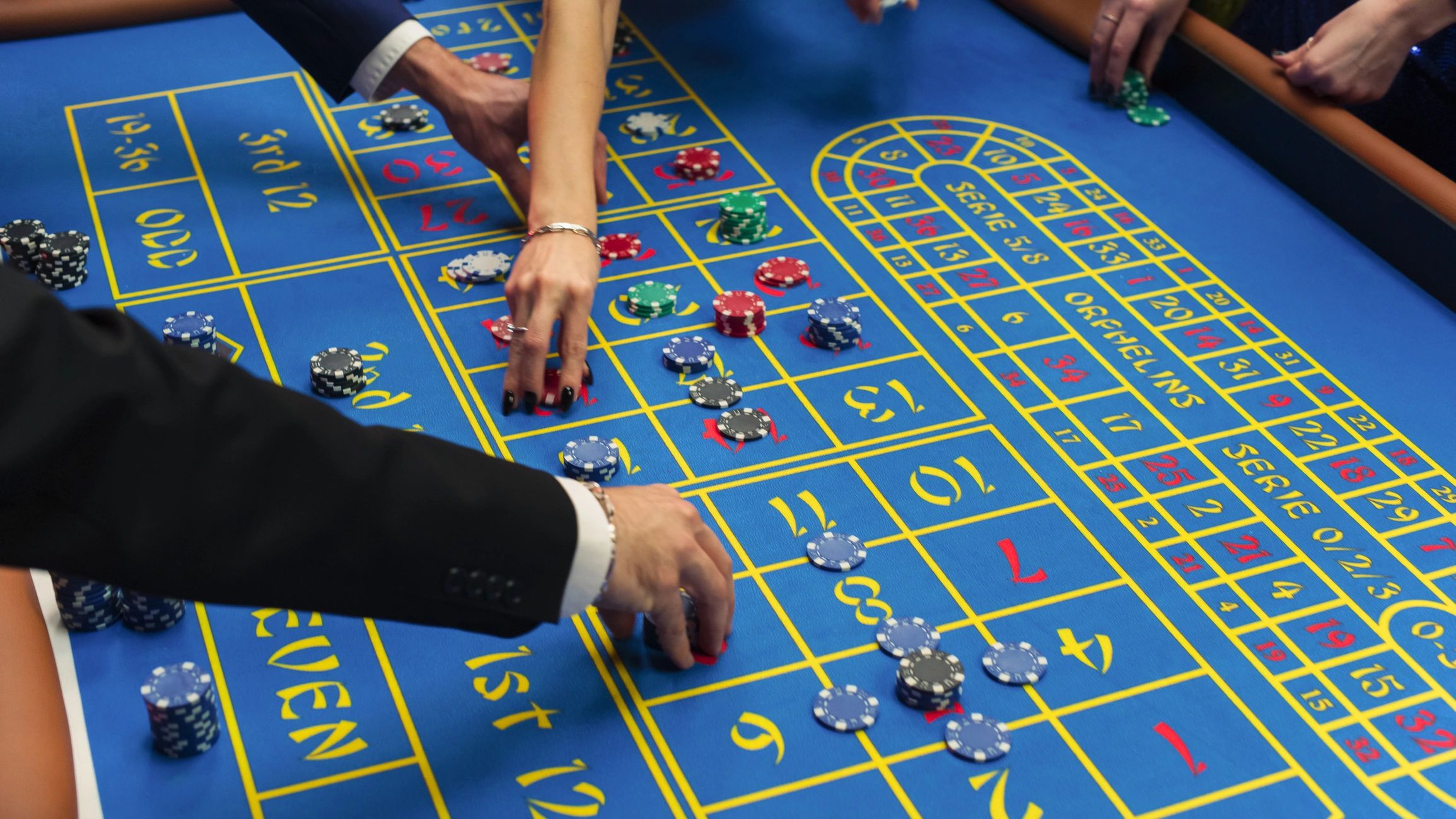 Casino team in discussion