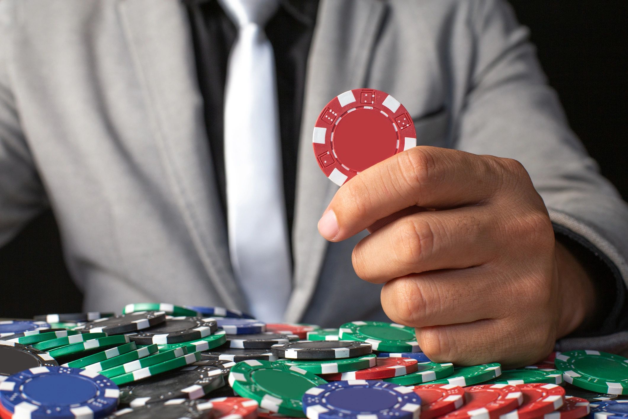 Investor at casino